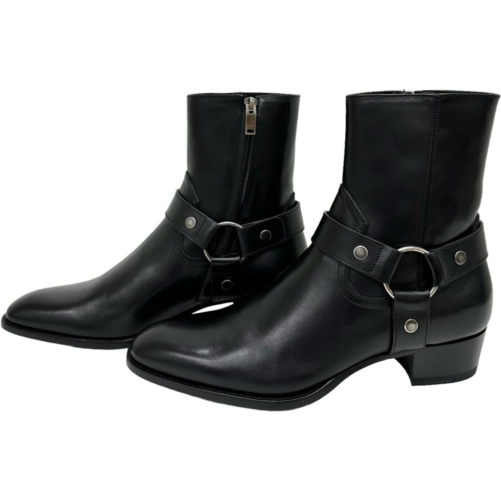 SAINT LAURENT/サンローラン】 ワイアット ハーネス ショートブーツ