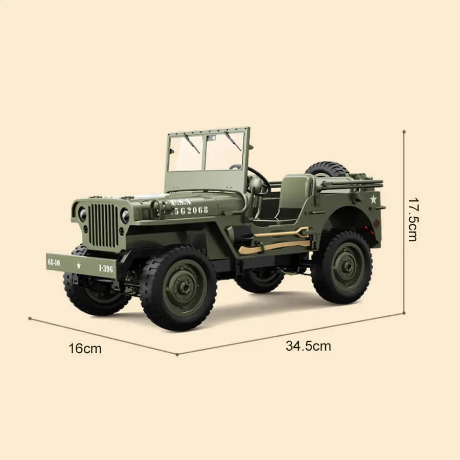 JJRC RC Car C8815 RTR Willys Military Jeep RC Truck – Makerfire