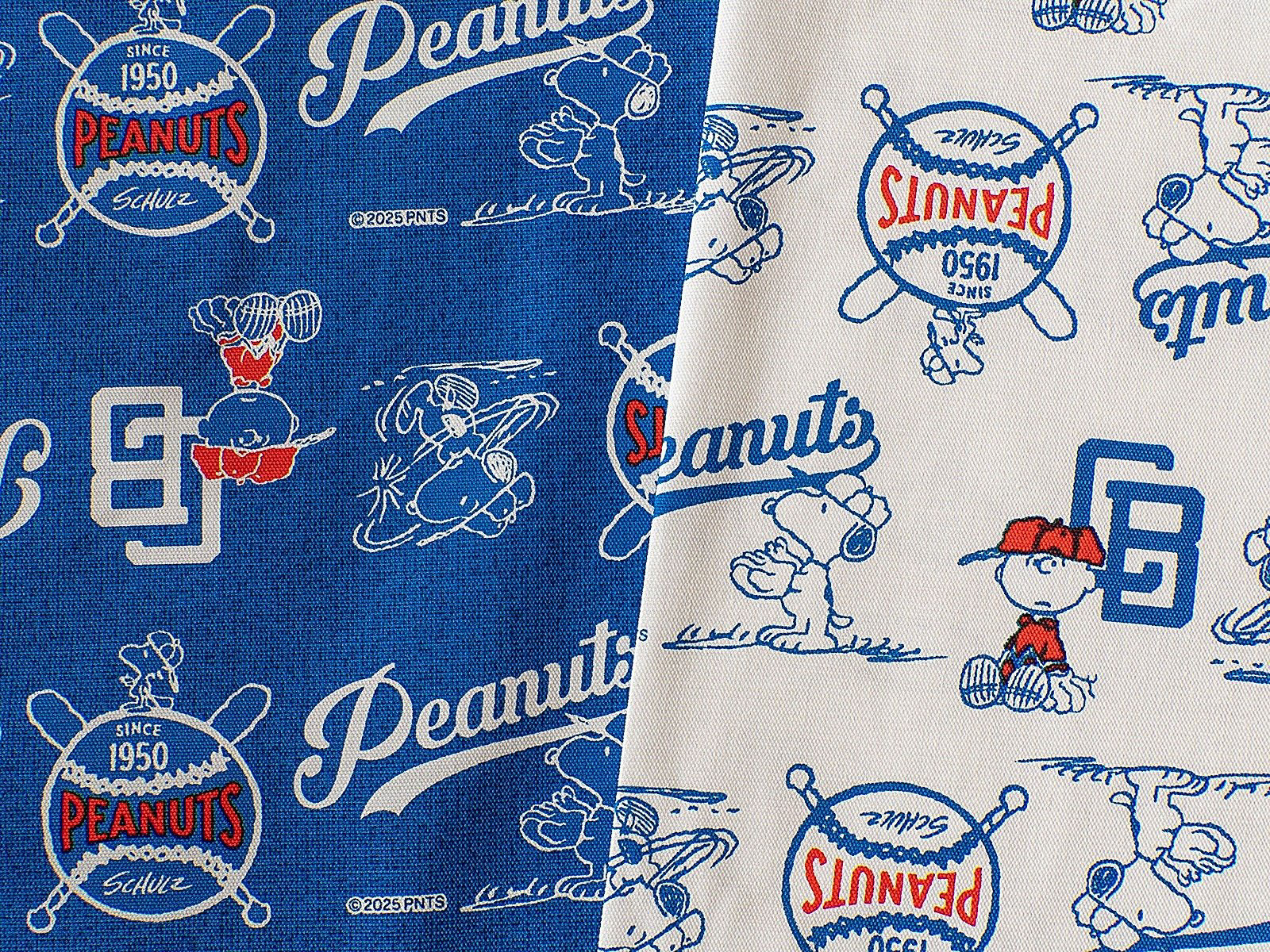 スヌーピー オックス生地『ベースボール柄』 - 手芸の丸十 オンライン