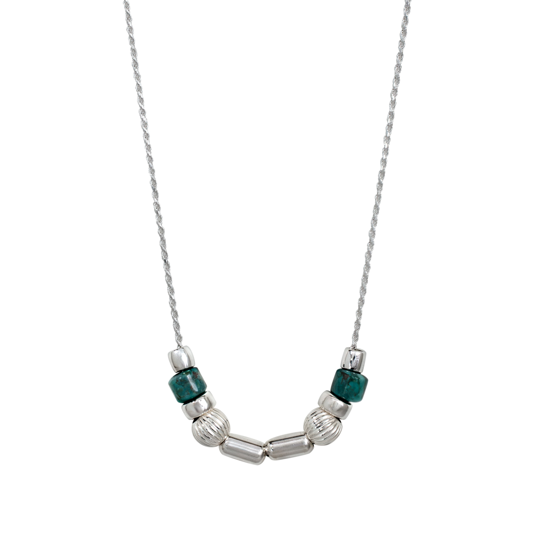 シルバー&ターコイズ ビーズ | ハワイアンジュエリーブランドMaxi