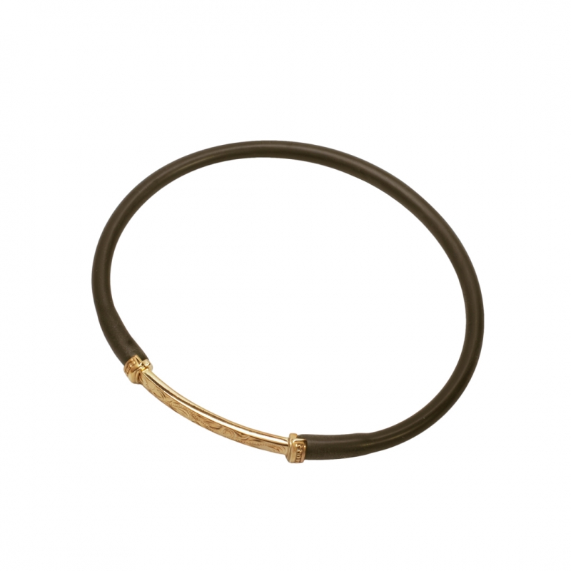 ハワイアンジュエリー/Silver925/K18YG coat/シリコンブレスレット