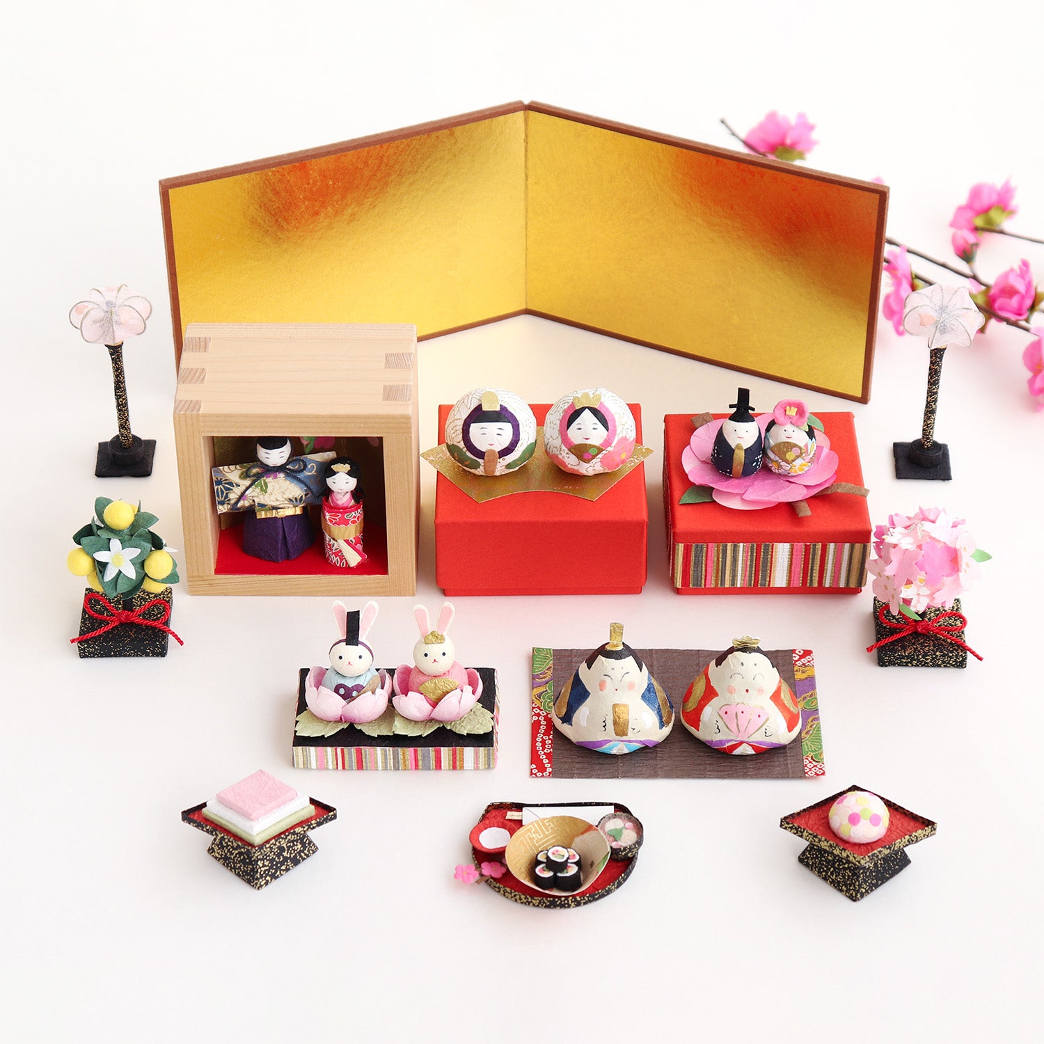 めでたや】ひな祭り うさぎ桜雛セット – めでたやオンラインショップ