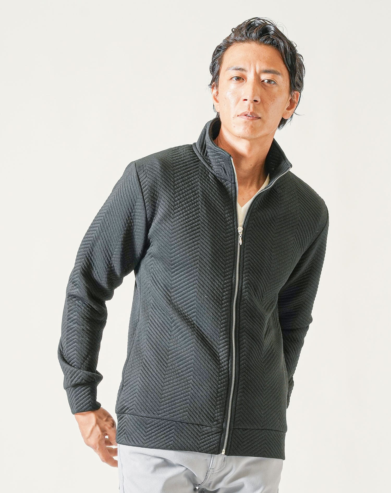 ブルゾン ジャケット メンズ おすすめ ブランド 私服 スタンドカラー