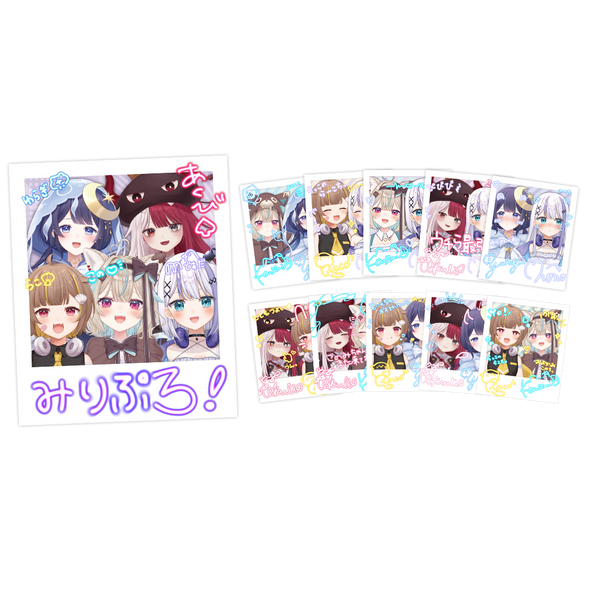 ミリプロオフィシャルグッズ ランダムチェキ風カード 全11種 – ミリ