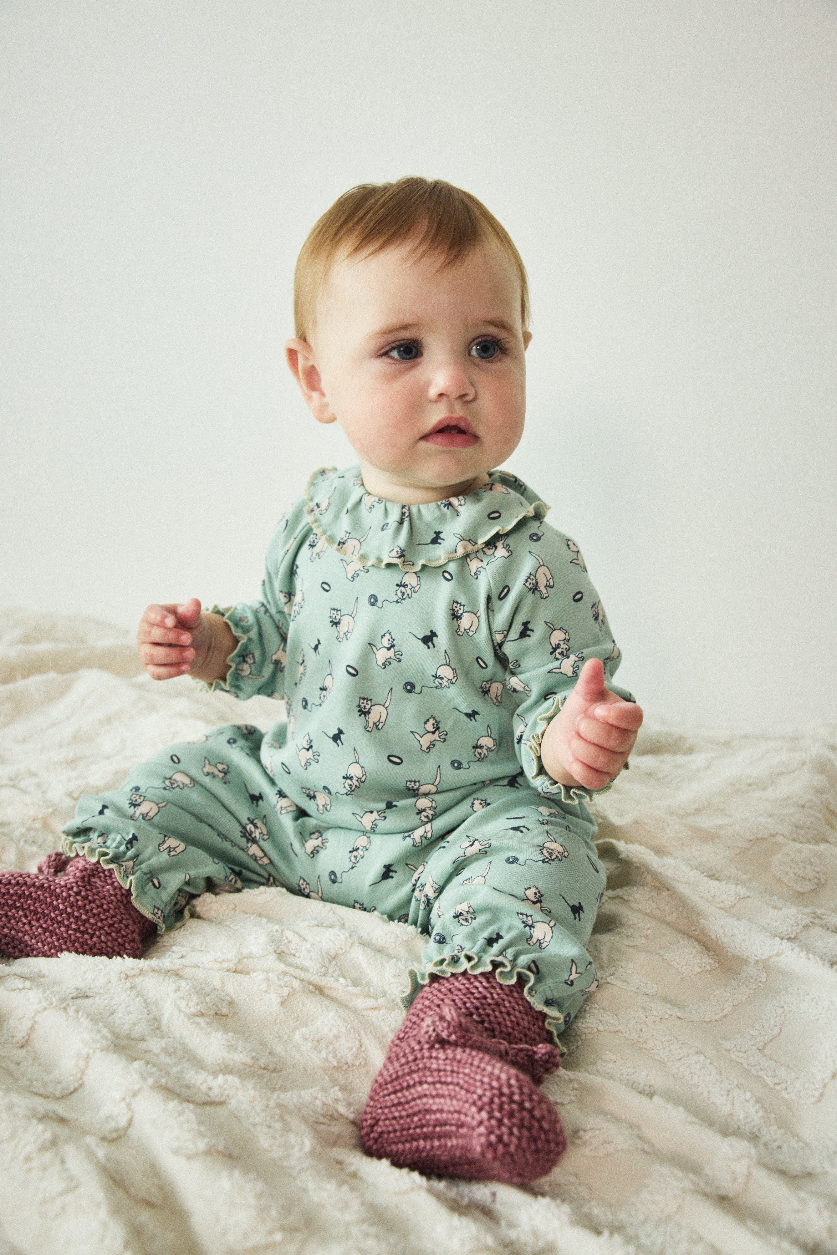 Baby Pierrot Onesie – Misha & Puff