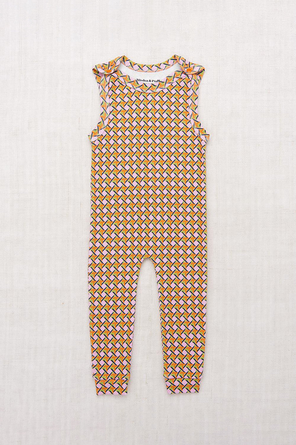 r*t様 mishaandpuff overall lattice 0-6m r*t様 mishaandpuff overall