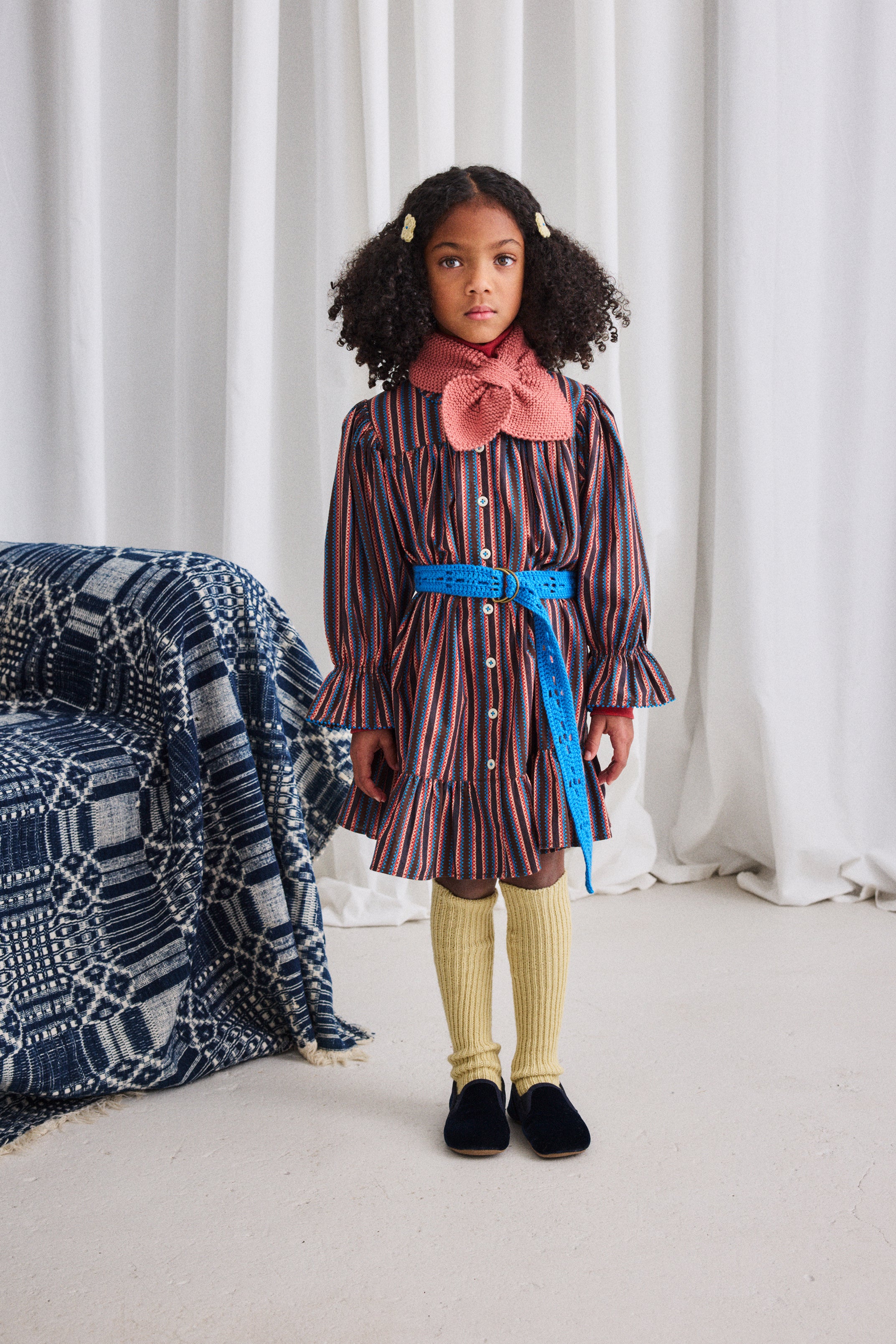 マフラー misha&puff Sledding Scarf Periwinkle Misha & Puff