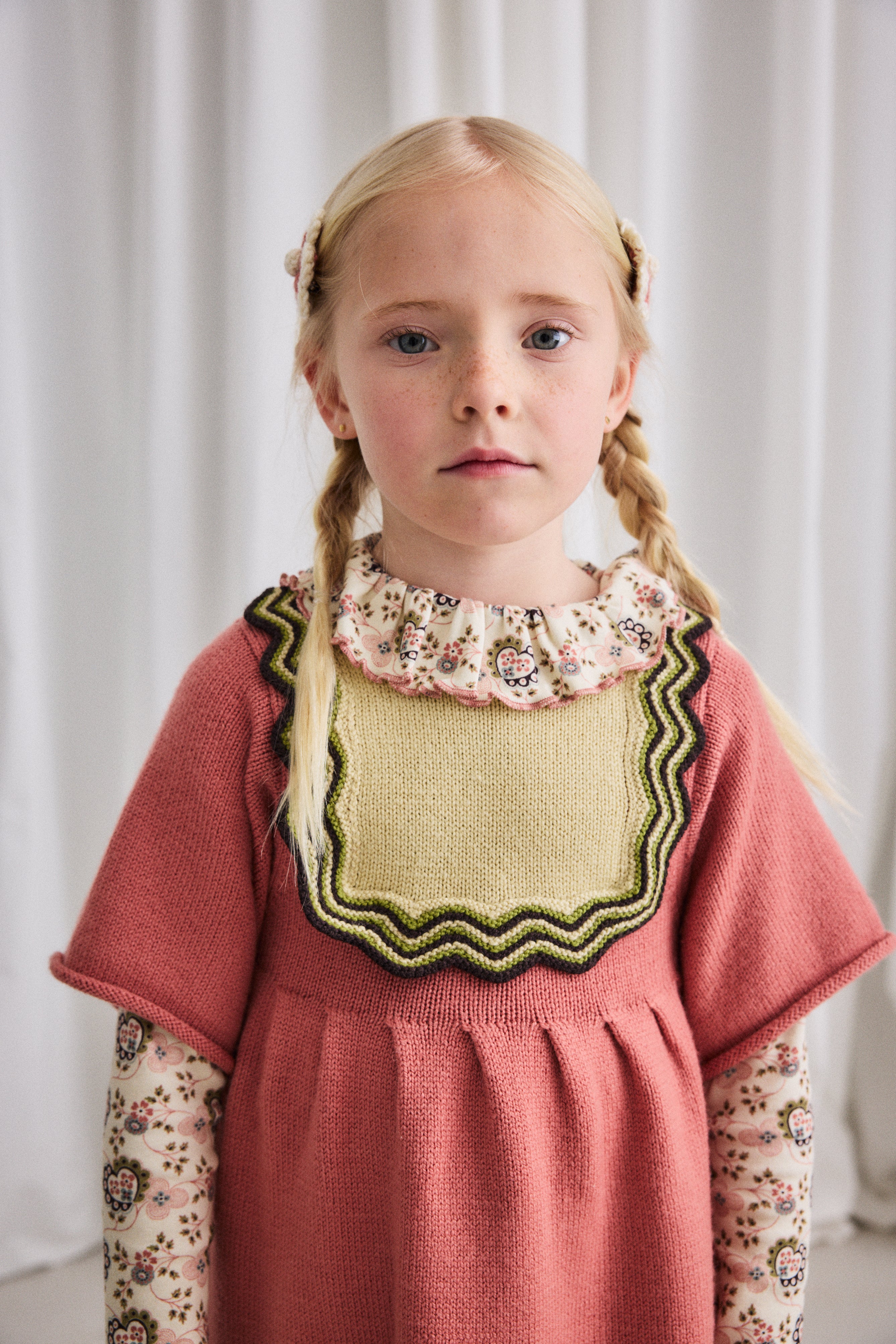 Chevron Bib Dress – Misha & Puff