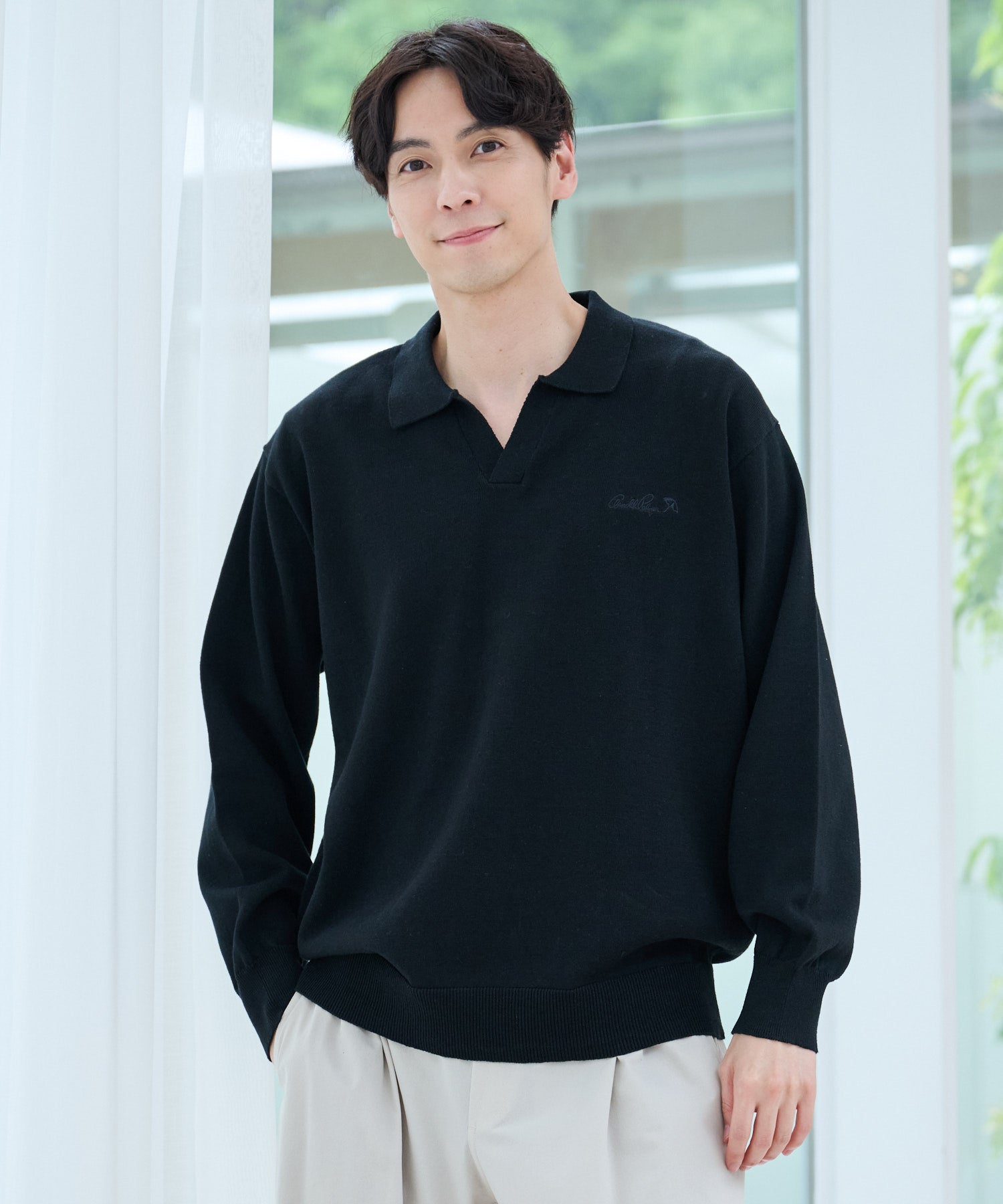 スキッパーニットポロシャツ（ニット/セーター/メンズ）｜アーノルド