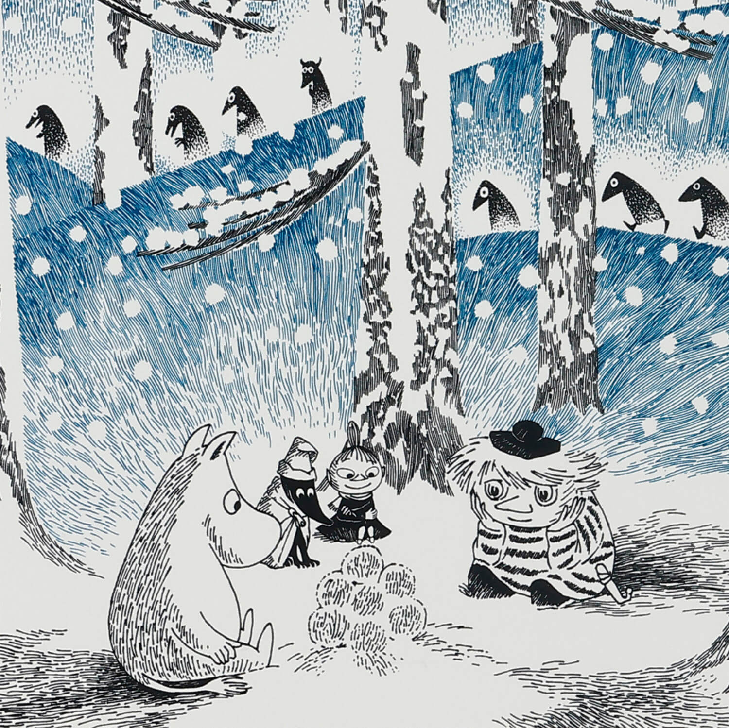 MOOMIN TRIBUTE WORKS×a good view アートポスター フレームセット