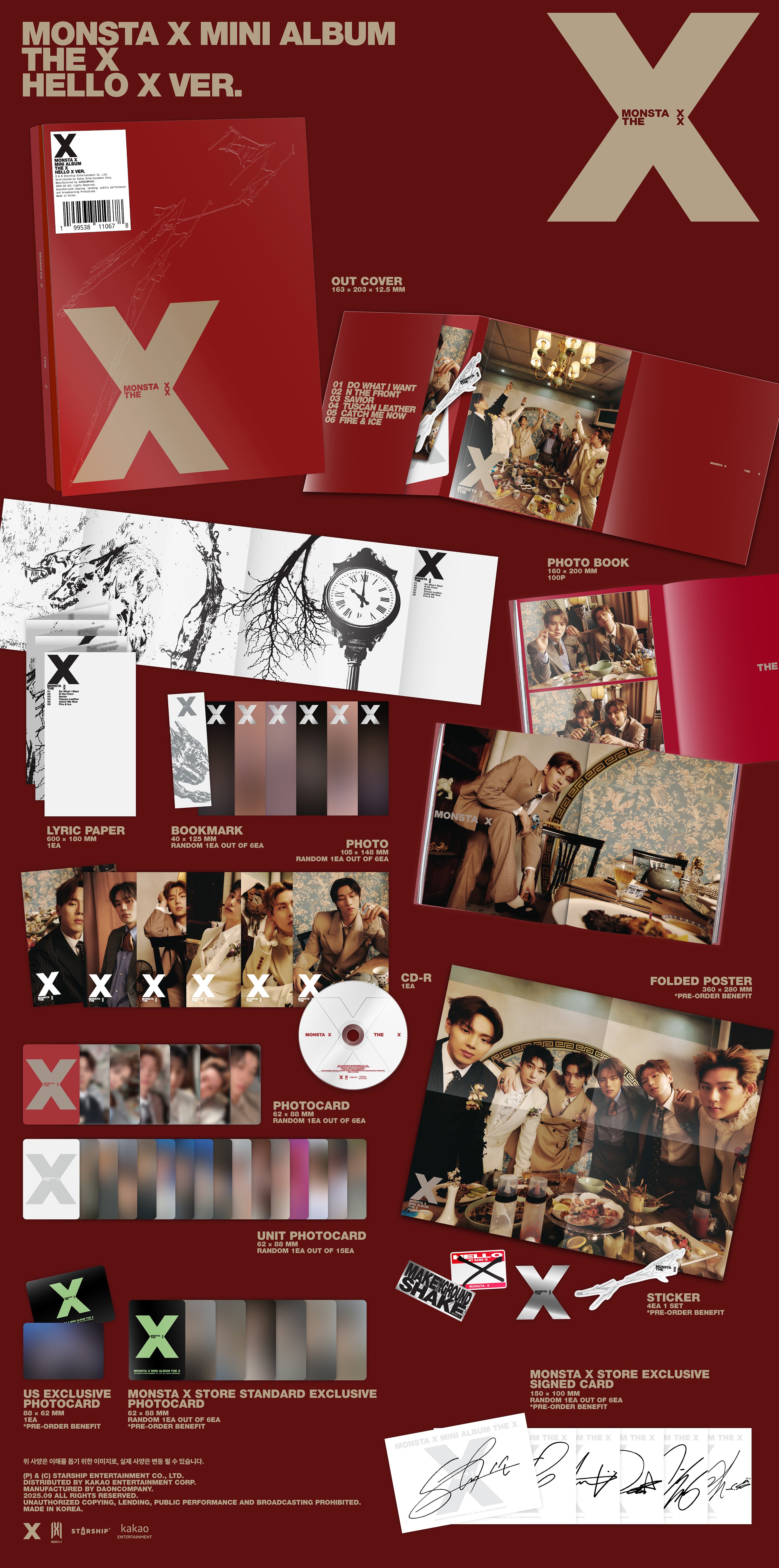 THE X – HELLO X VER. (Signed) – MONSTA X