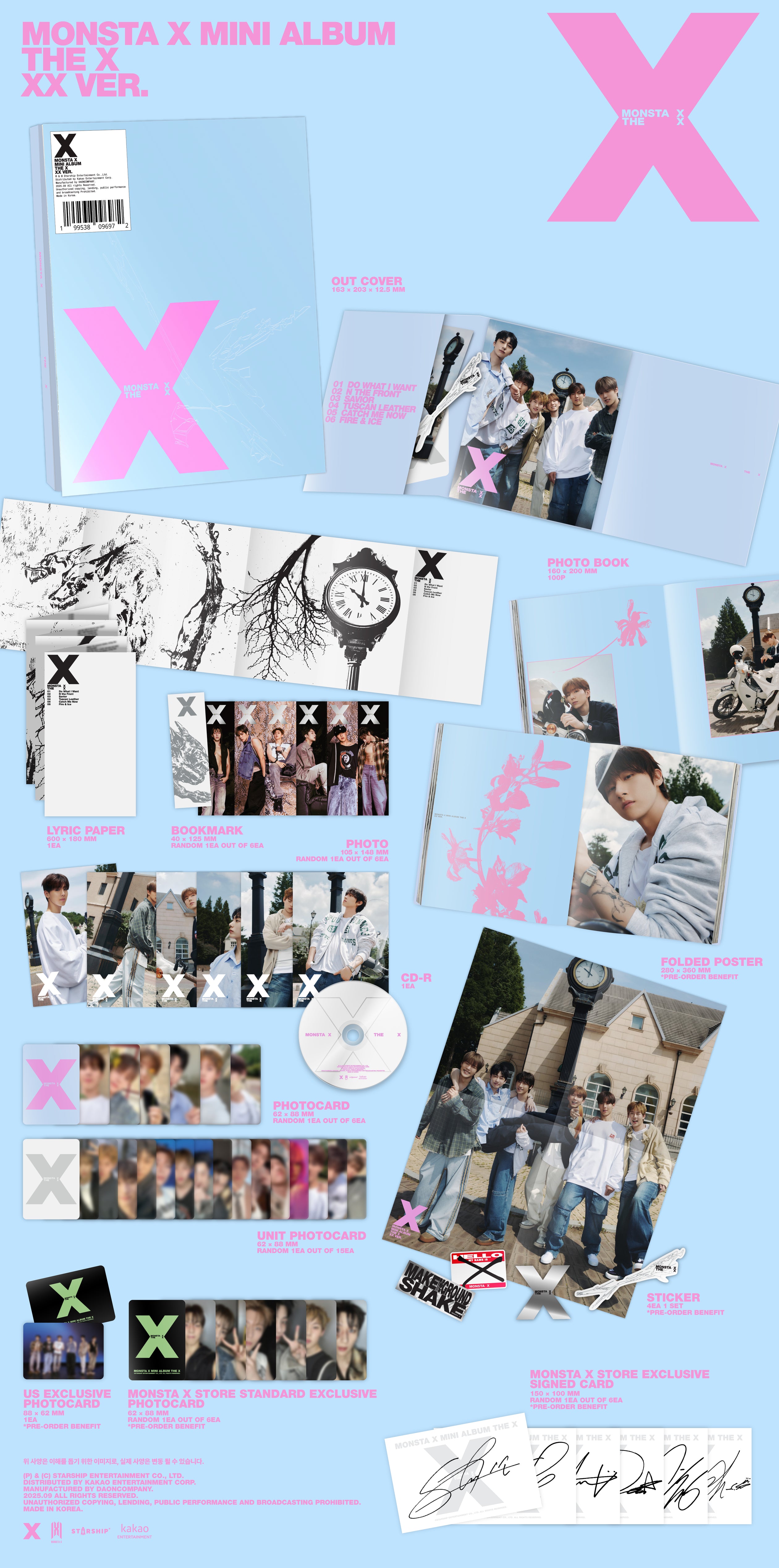 THE X – XX VER. (Signed) – MONSTA X