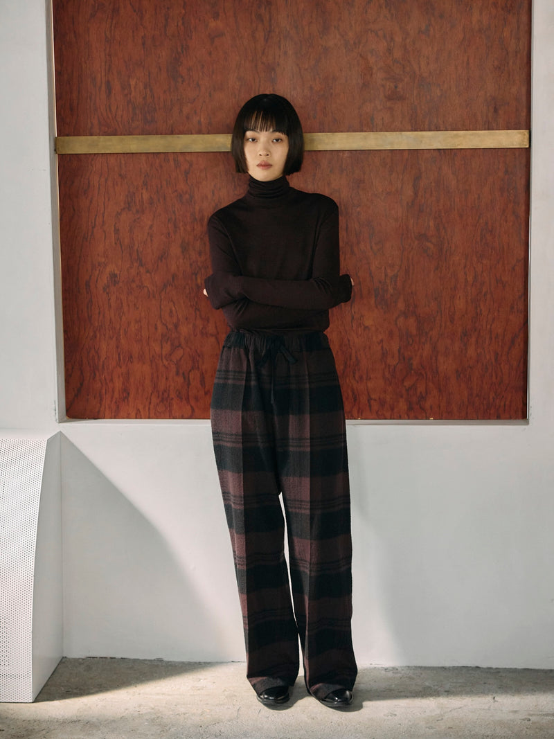 POSTELEGANT（ポステレガント）COTTON WOOL PAJAMA PANTS [2024AW