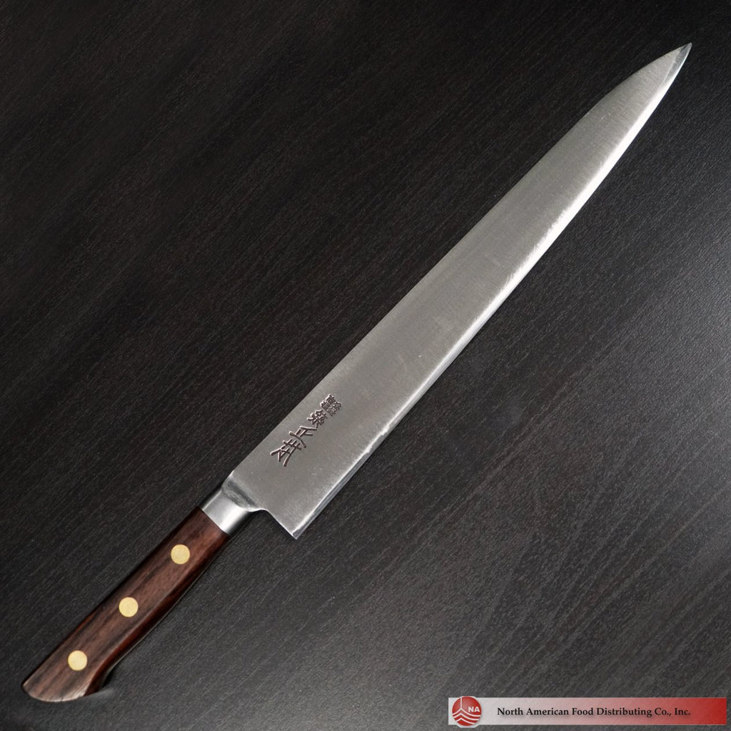 Tsukiji Masamoto Carbon Steel Sujihiki Knife 240mm (9.4″) – N.A.