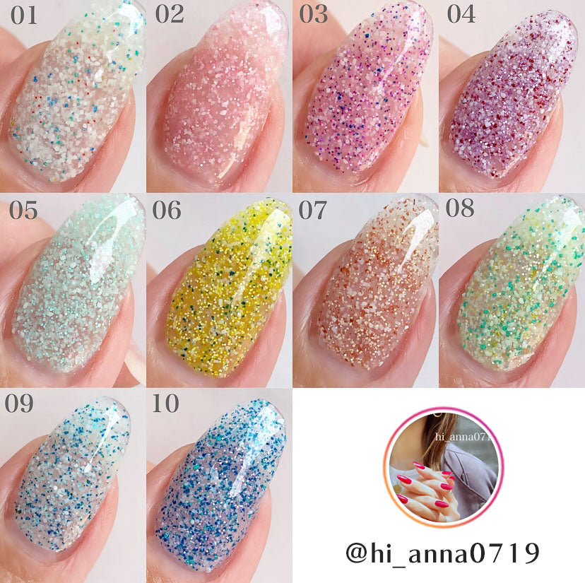 全10色セット】カラージェル 夏のアートが楽しくなる 海 サンドジェル