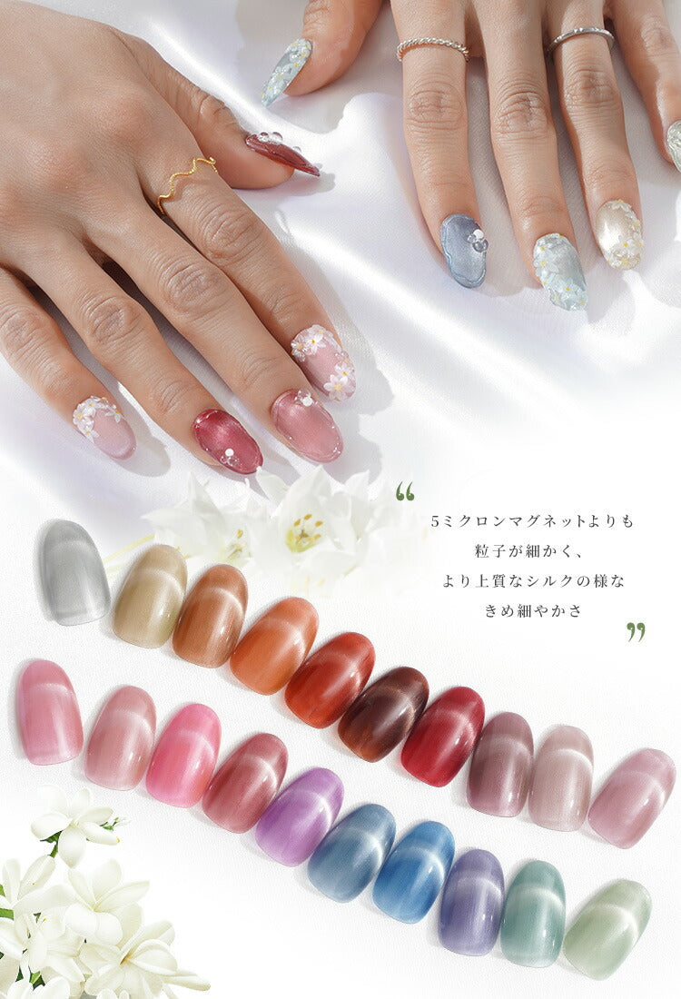 4ミクロン 超微粒 マグネットネイル 5ミクロンを超える細かさ まるで
