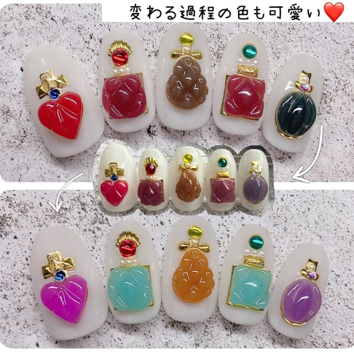 温度で色が変化する ゼリージェル 全22色 (1～12) フルーツゼリー