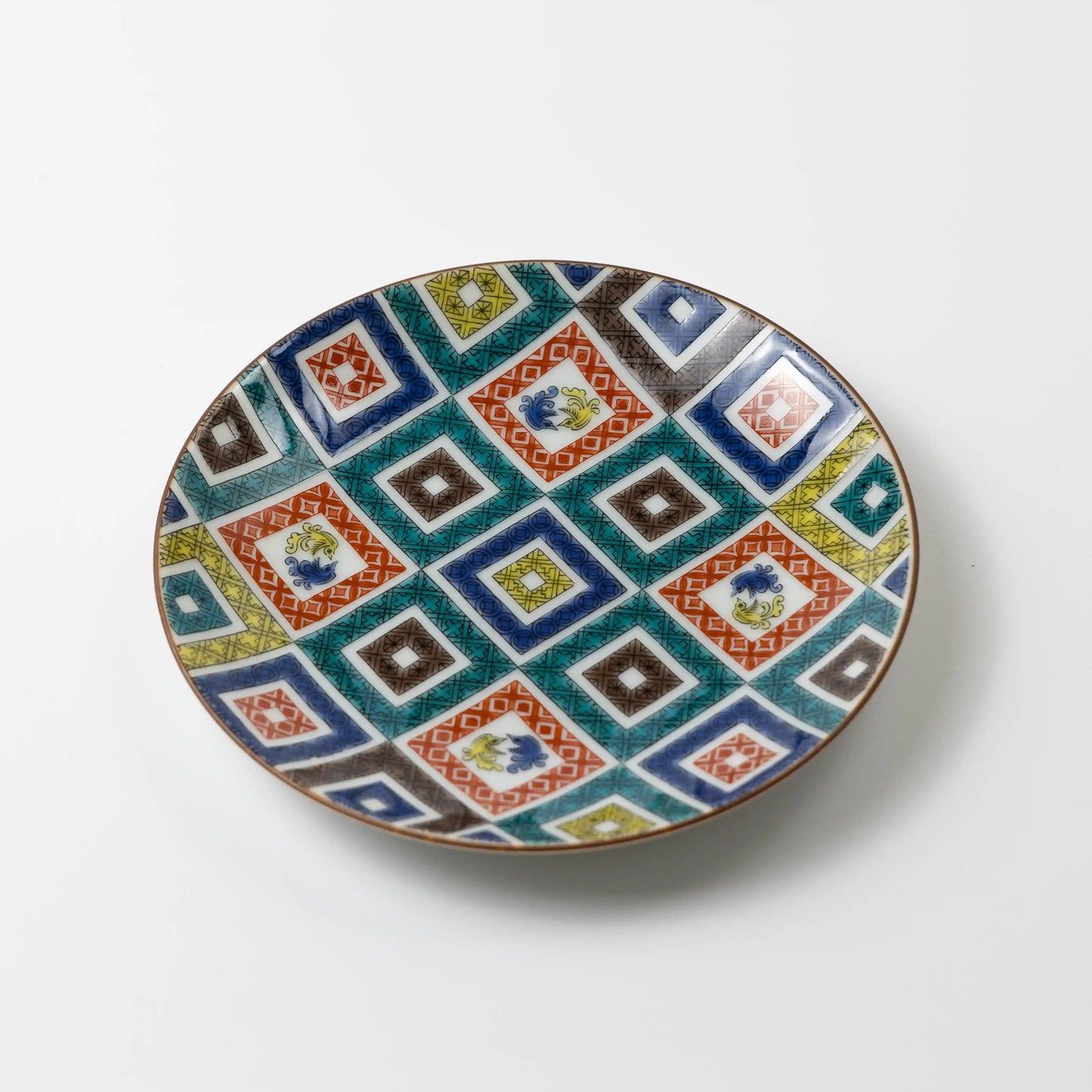 九谷焼 豆皿 古九谷色絵石畳文 – 漆陶舗あらき 輪島塗 九谷焼 山中塗