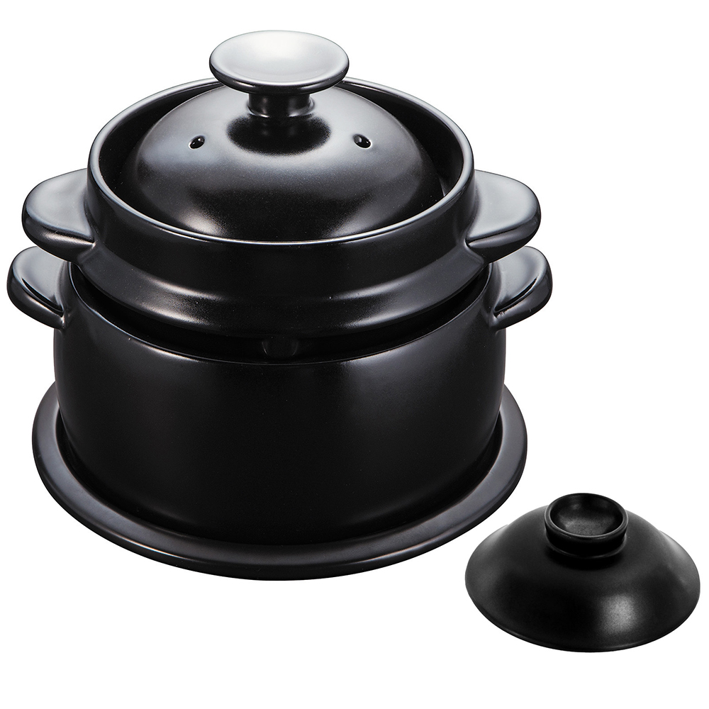 新潟直送計画】黒樂 かまどご飯釜（国内生産モデル） – 株式会社クリヤマ