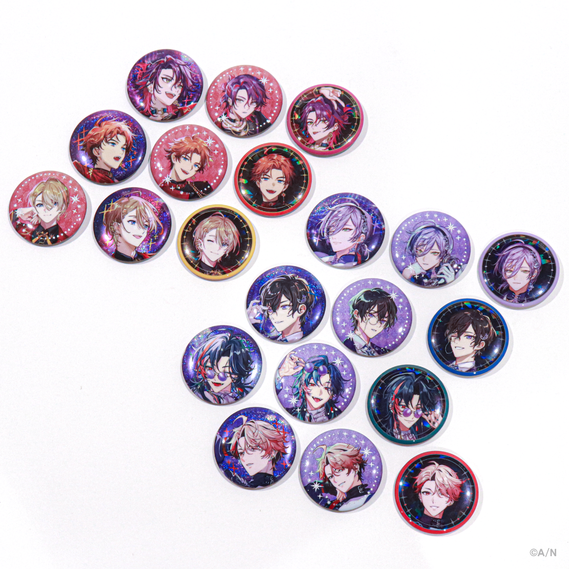 IMPACT】ランダムキラキラ缶バッジ 月組｜にじさんじオフィシャルストア