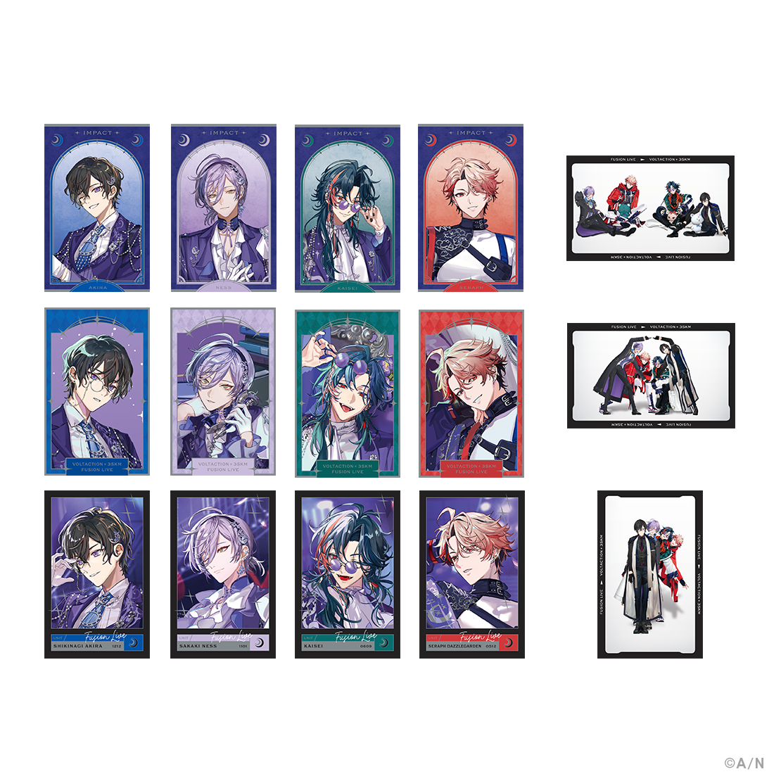 IMPACT】ランダムフォト風カード 月組｜にじさんじオフィシャルストア