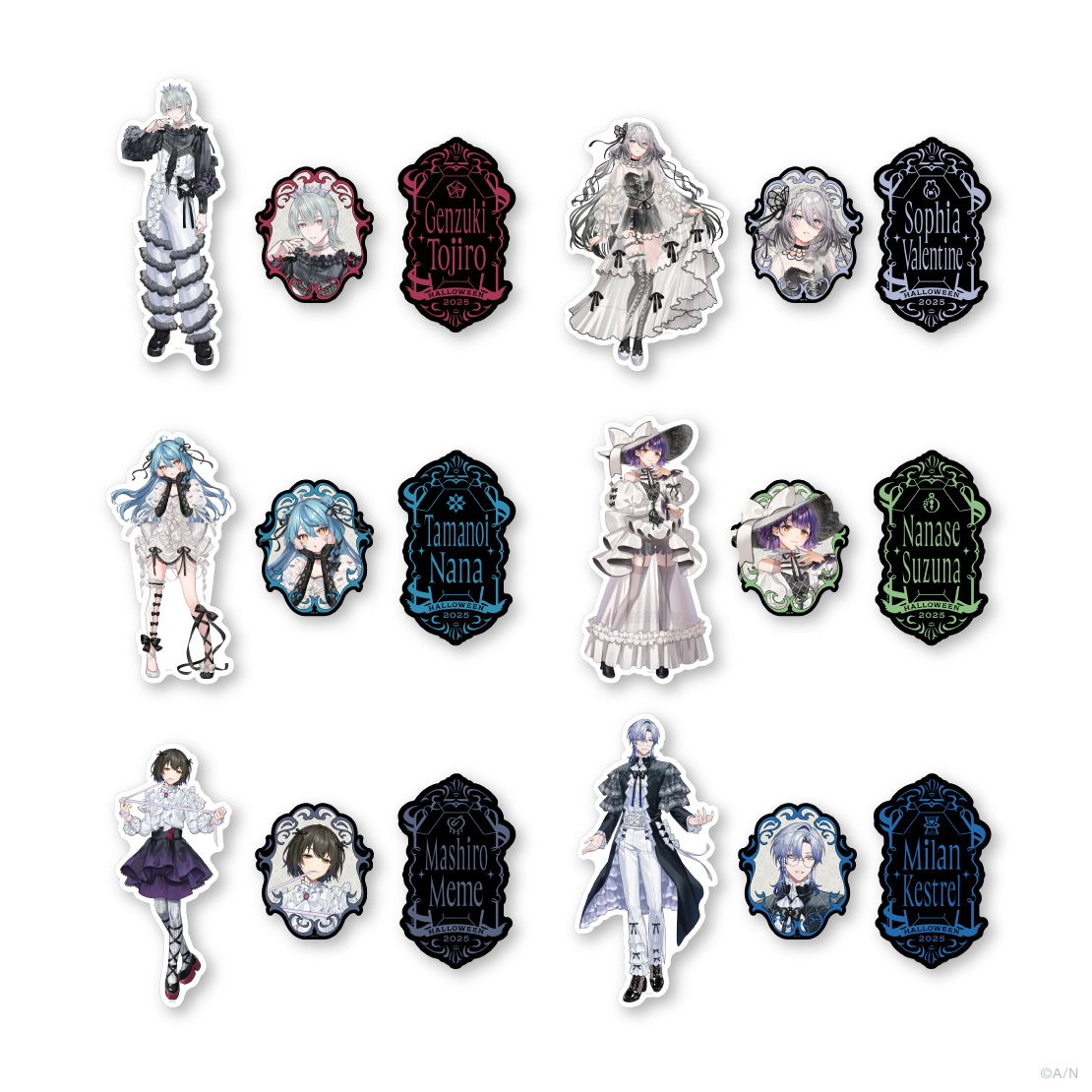 Gothic Night】ステッカーセット｜にじさんじオフィシャルストア