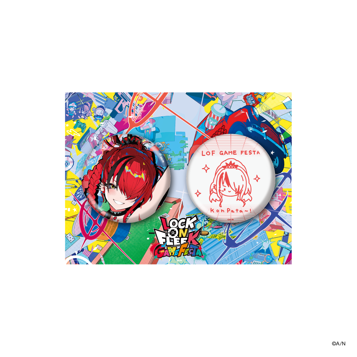 LOCK ON FLEEK GAME FESTA】缶バッジセット｜にじさんじオフィシャルストア