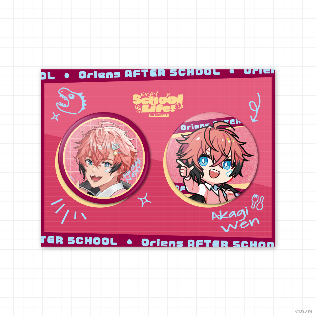 放課後オリエンス Enjoy School Life！】缶バッジセット｜にじさんじ