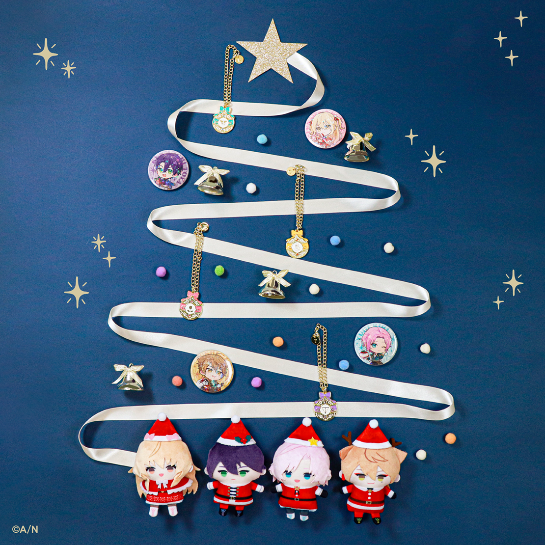 HAPPY TRIGGER CHRISTMAS】ランダムホログラム缶バッジ｜にじさんじ