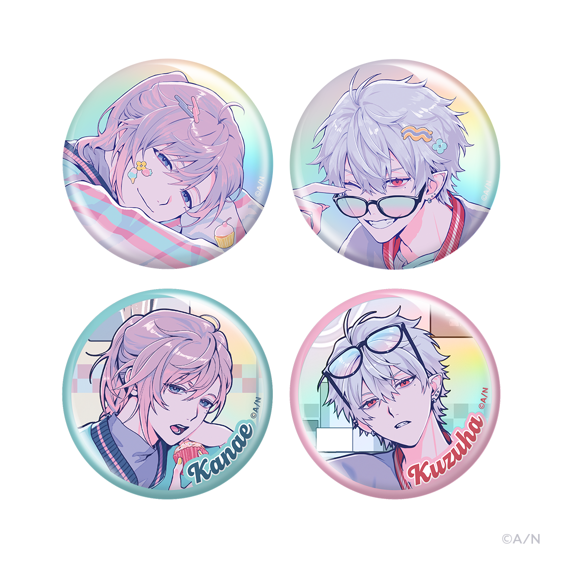 ChroNoiR ニューレトロスタイル】ランダムオーロラ缶バッジ｜にじさん