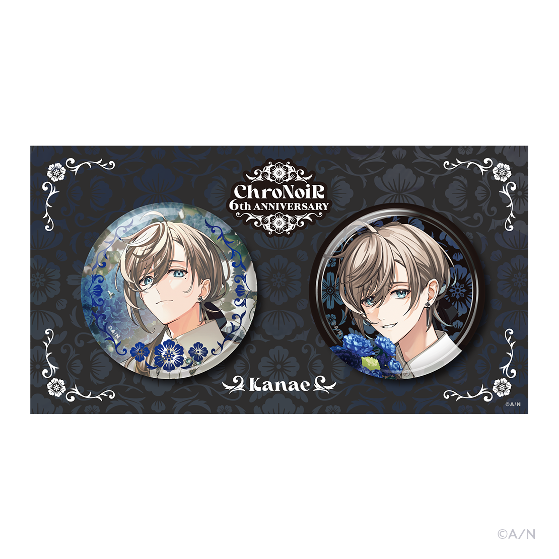 ChroNoiR 6th ANNIVERSARY】箔押し缶バッジセット｜にじさんじ