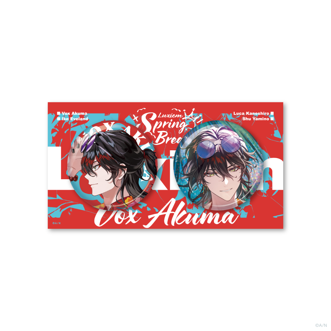 Luxiem Spring Break】ホログラム缶バッジセット｜にじさんじ