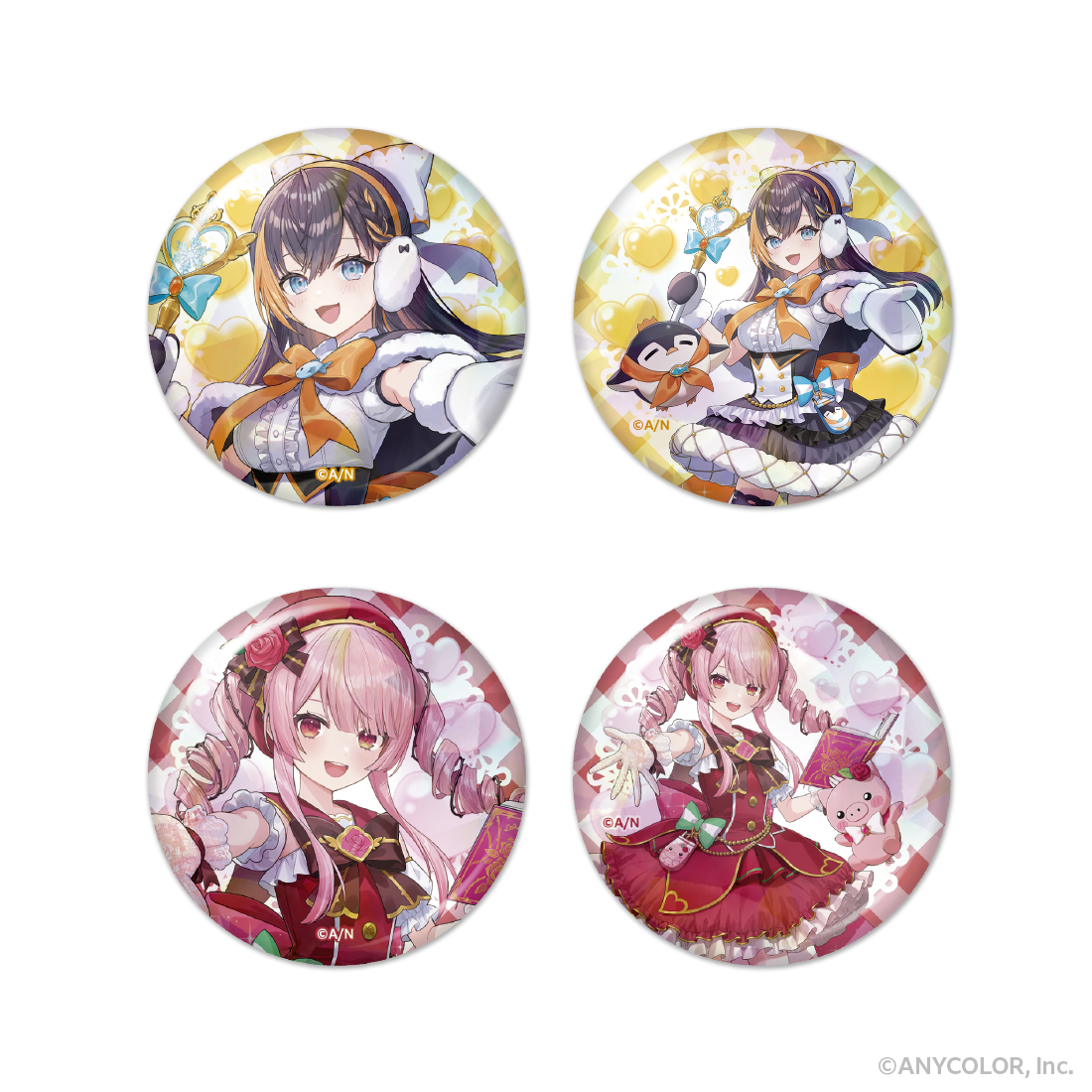 モモチ ホロ 缶バッジ ディアヴォーカリスト ディアヴォ モモチ ホロ