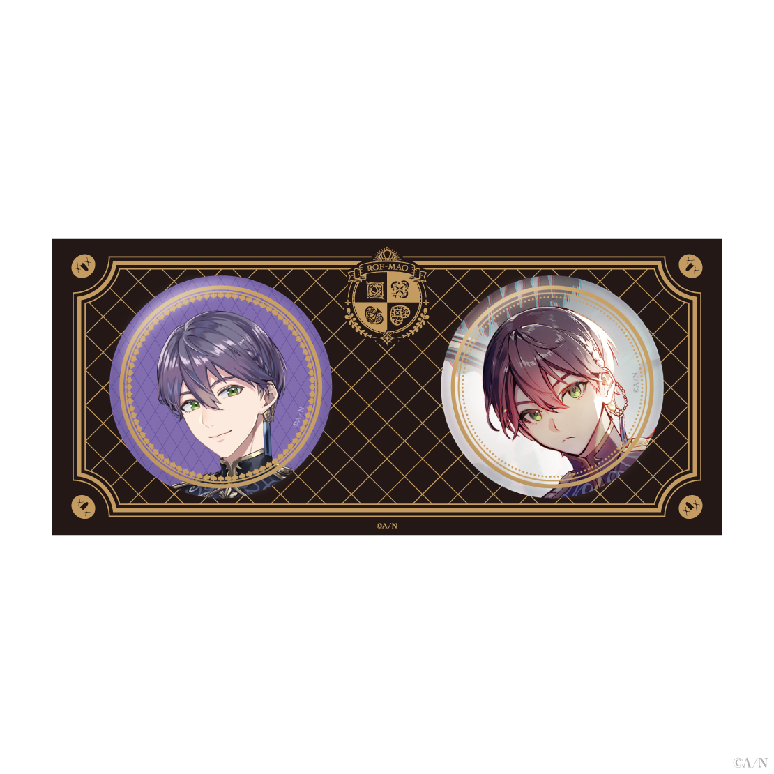 ROF-MAO トランプモチーフ】箔押し缶バッジセット｜にじさんじ