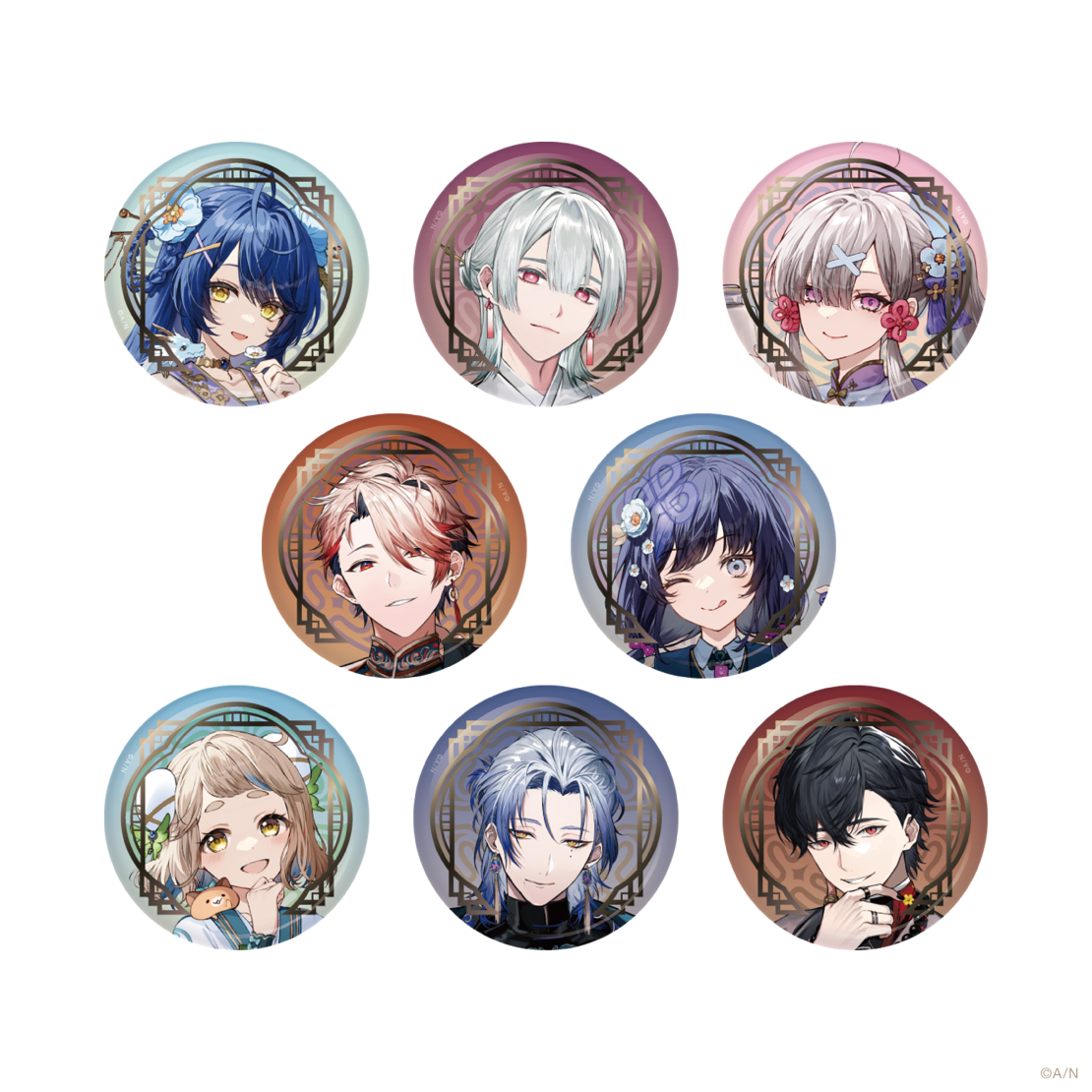 にじさんじ 中華絵巻】箔押し缶バッジ｜にじさんじオフィシャルストア