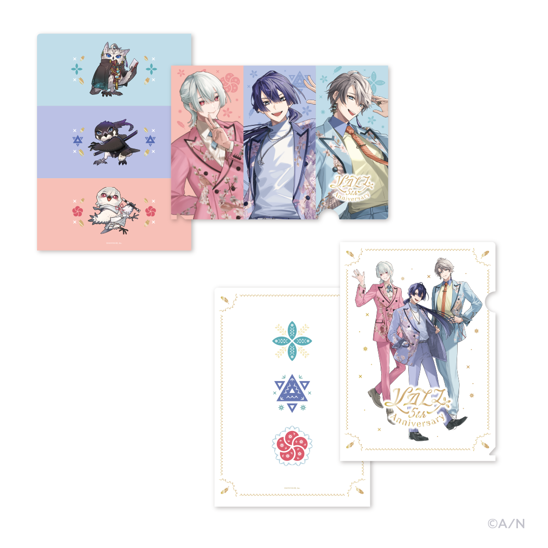 VΔLZ 5th Anniversary】箔押しクリアファイルセット｜にじさんじ