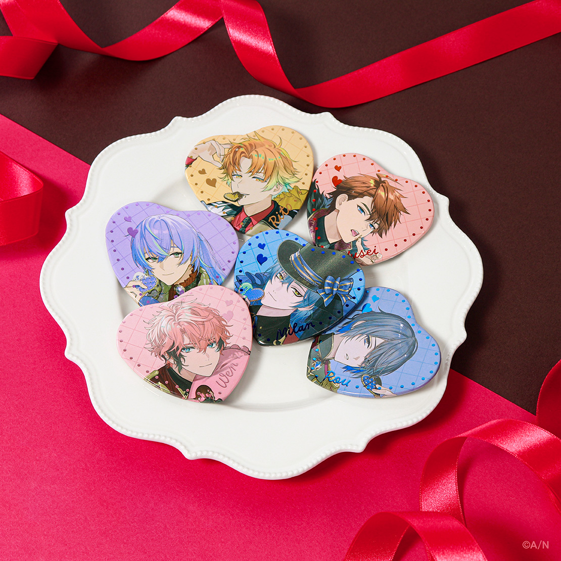 Melty Valentine】ランダムハート型缶バッジ｜にじさんじオフィシャル