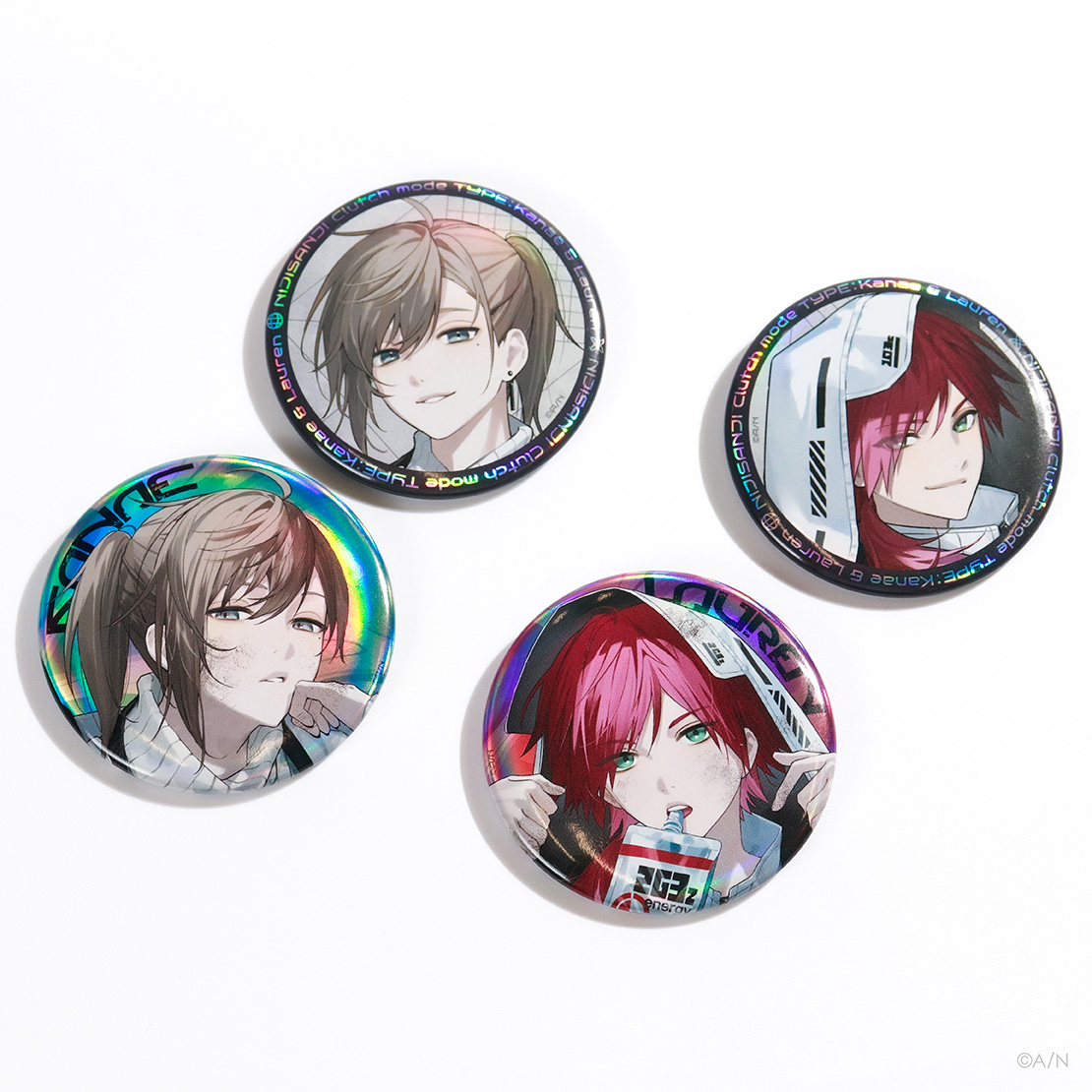 NIJISANJI Clutch Mode Type：Kanae & Lauren】オーロラ缶バッジセット