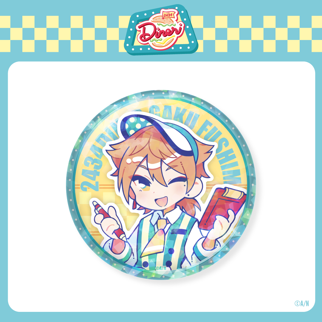 2434DINER】ビッグキラキラ缶バッジ｜にじさんじオフィシャルストア