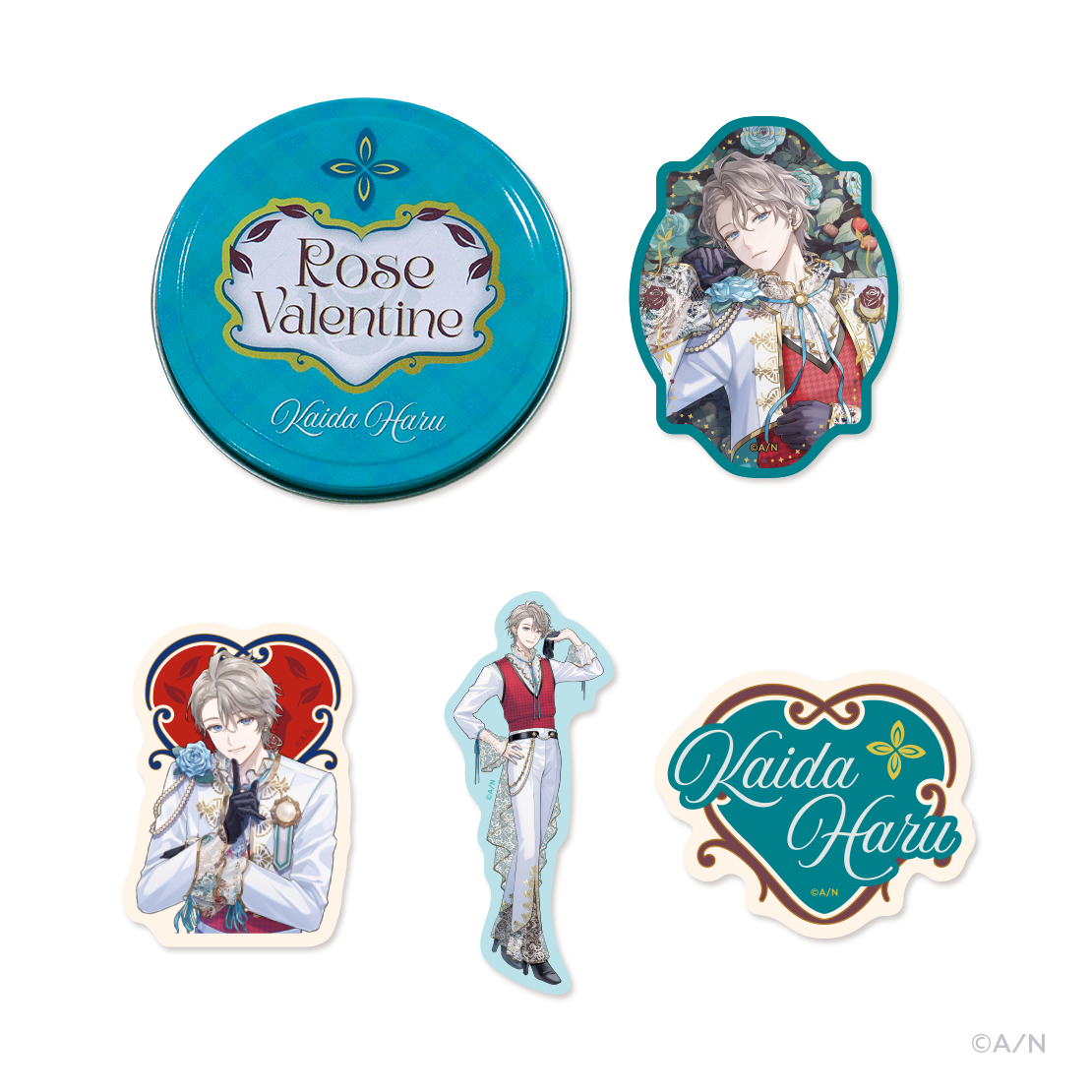 Rose Valentine】缶入りステッカーセット｜にじさんじオフィシャルストア