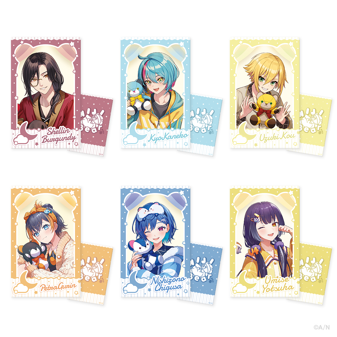 NIJIベア vol.1】ランダムチェキ風カード｜にじさんじオフィシャルストア
