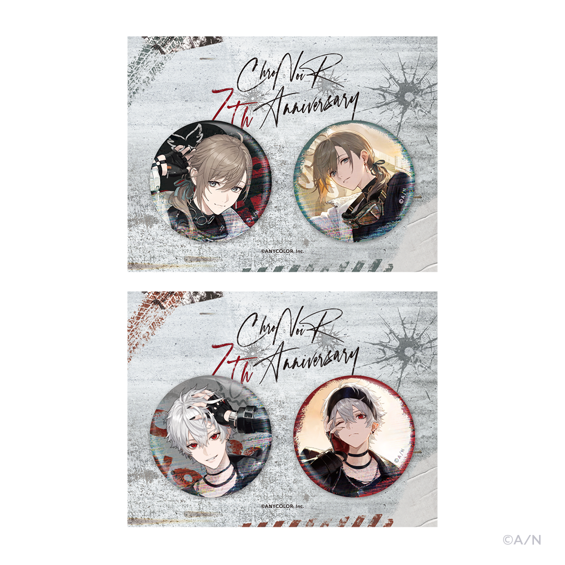 ChroNoiR 7th ANNIVERSARY】缶バッジセット｜にじさんじオフィシャルストア