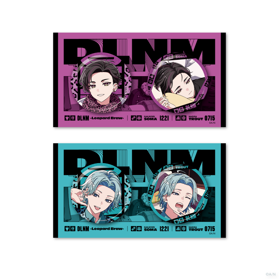 DLNM】グリッター缶バッジセット｜にじさんじオフィシャルストア