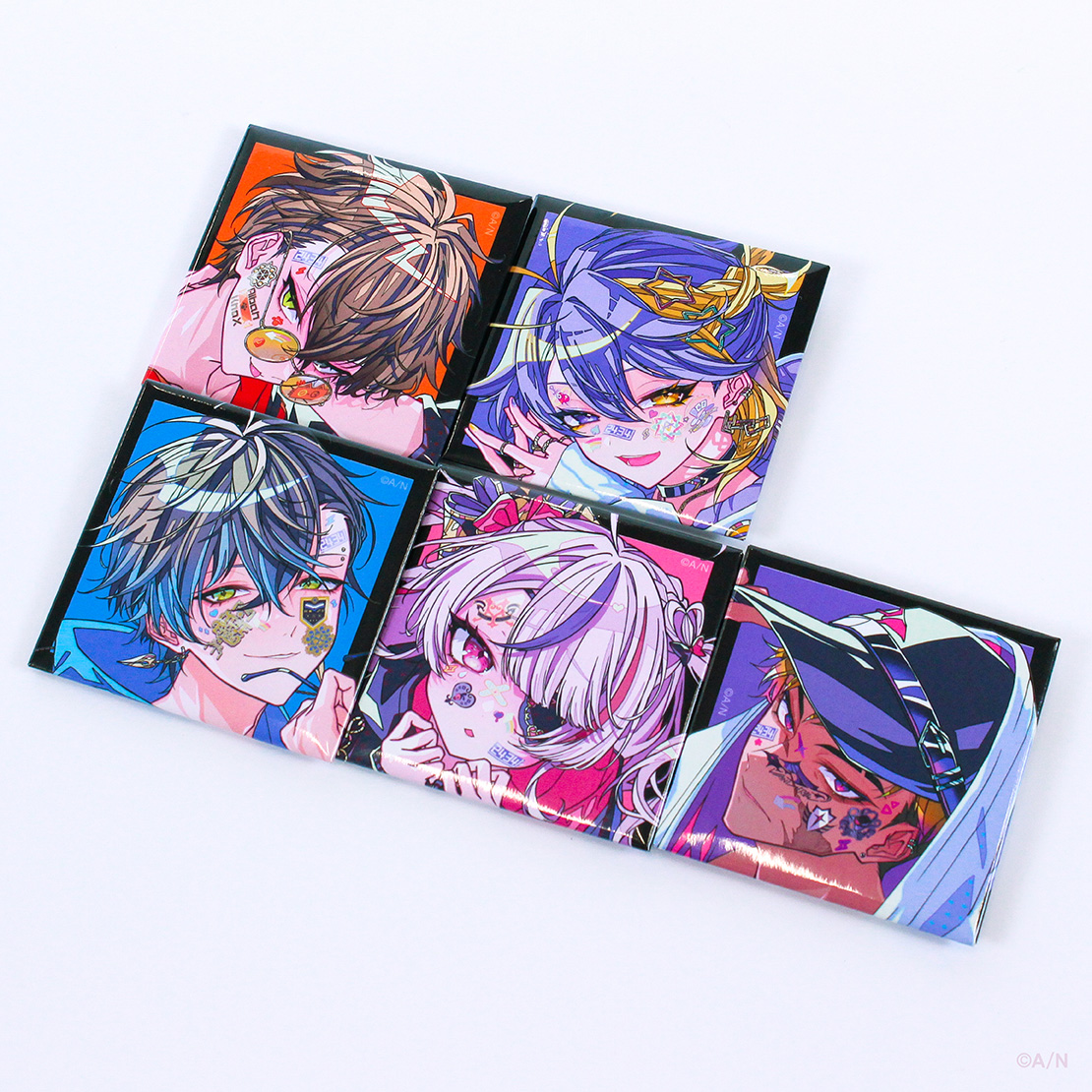 FACE DECOR COLLECTION Vol.1】スクエア缶バッジ｜にじさんじ