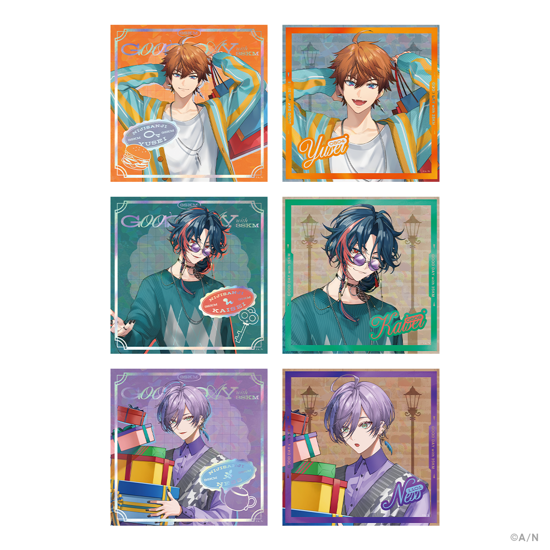 GOOD DAY with 3SKM】ランダムホログラムカード｜にじさんじ