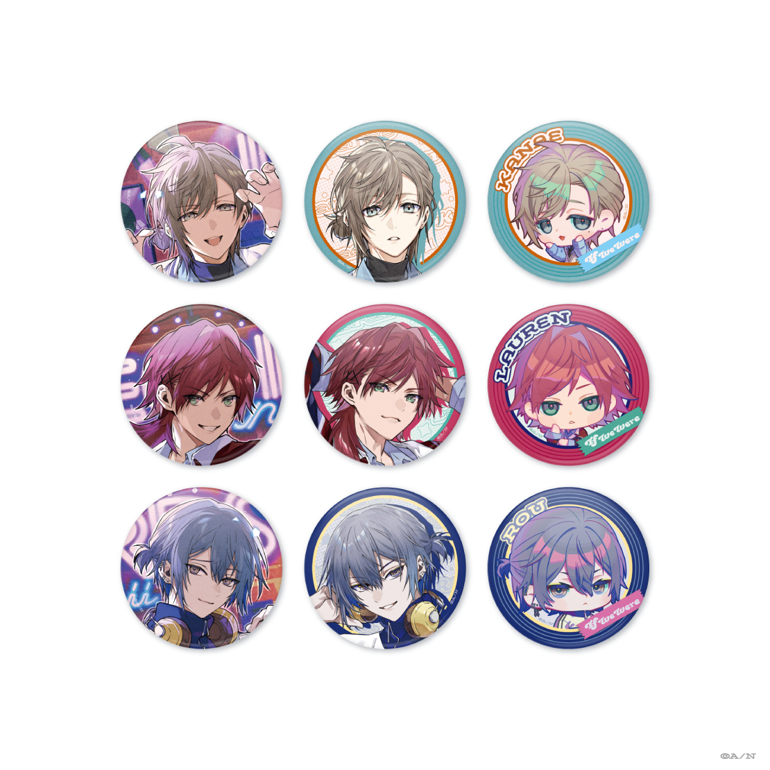 If We Were ~Kanae, Lauren & Rou ver.~】缶バッジセット｜にじさんじ