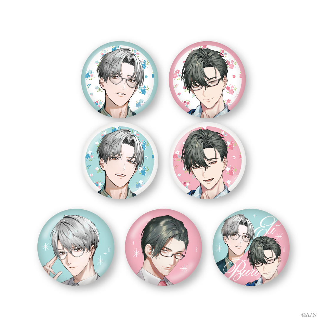 えりぶり Half Anniversary】ランダム缶バッジ｜にじさんじ
