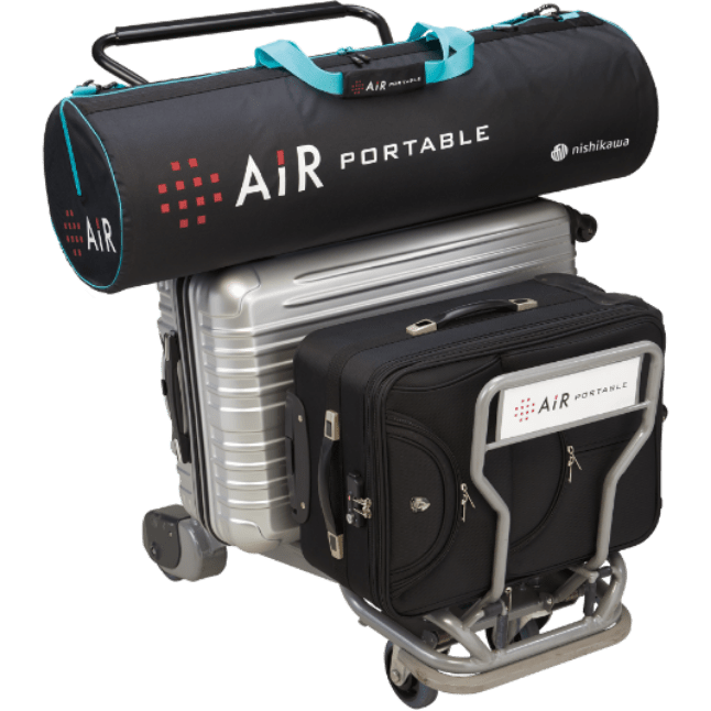 エアーポータブル］モバイルマットスリム 3.5×60×180cm マルチ 表地