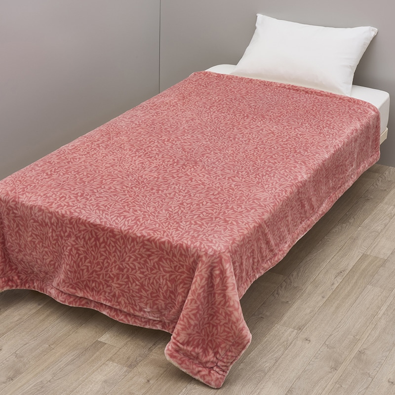 モリス ギャラリー リバーシブル毛布(（シングル）140×200cm ピンク