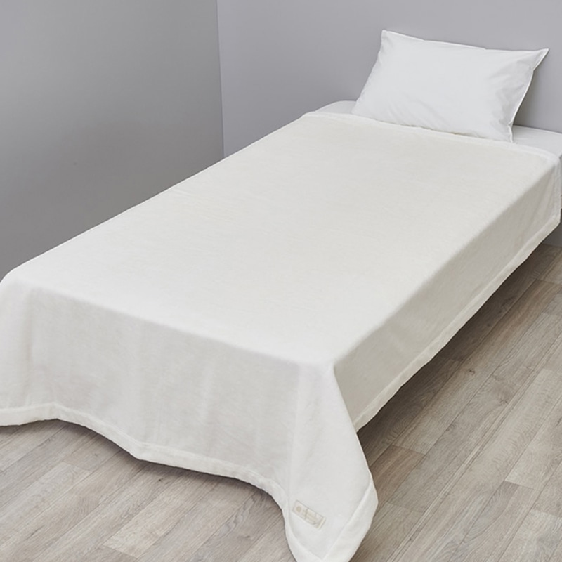 西川プレミアム 海島綿シール織綿毛布 （ダブル）180×210cm ホワイト